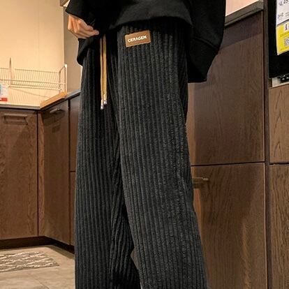 ボリュームパンツ コーデュロイ パンツ 2色 ゆったり 韓国 n2708