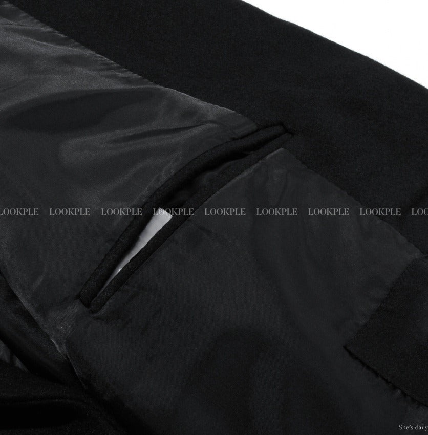 【LOOKPLE】Dart Maxi Overfit Wool Coat ★