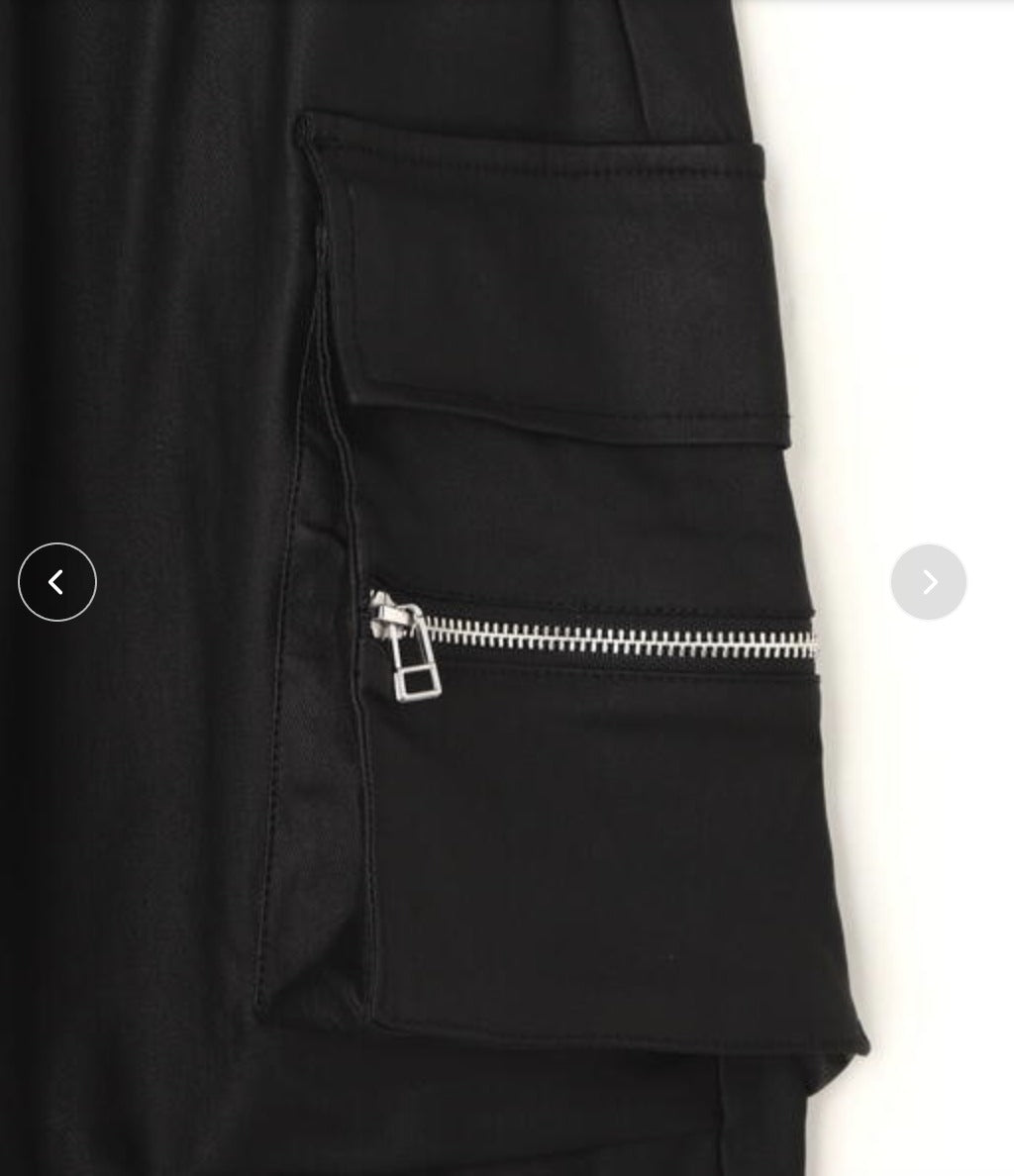 DankeSchon/ダンケシェーン/STRETCH TWILL ZIP POCKET PANTS