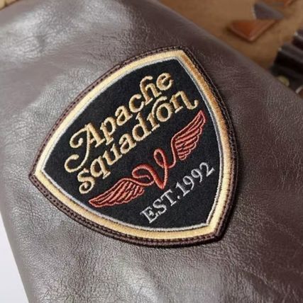 スタジャン ストリート ロゴ ヴィンテージ風 レザー 韓国 b5146