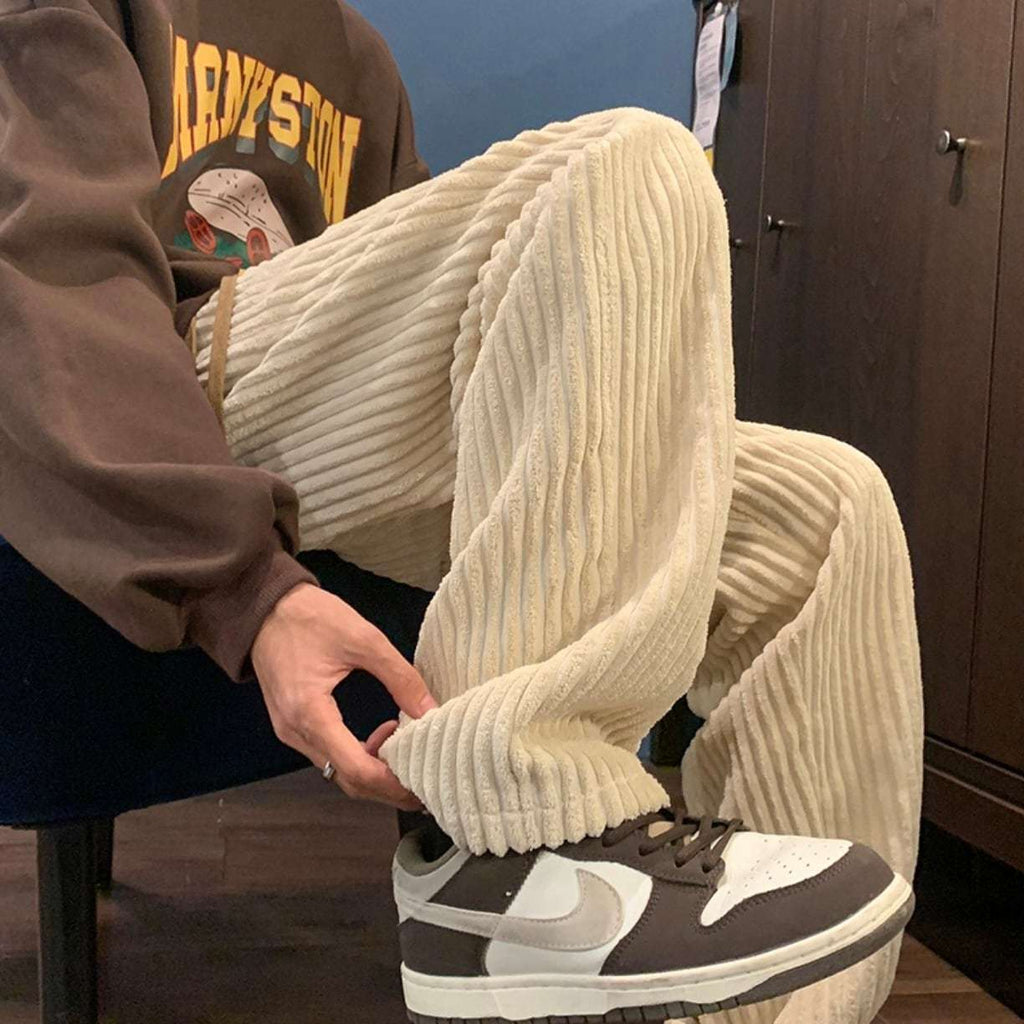 ボリュームパンツ コーデュロイ パンツ 2色 ゆったり 韓国 n2708