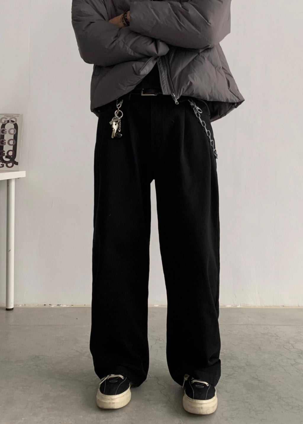 INKNOTS*日本未入荷 Basic ウォッシュド　ワイドレッグ チノパン