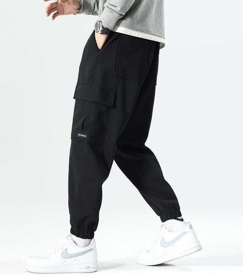 スウェット カーゴ パンツ 3色 マルチポケット ジョガーパンツ