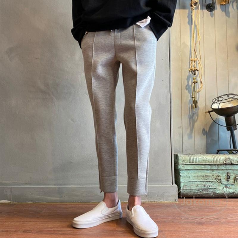 スエットパンツ 綺麗め お洒落お出かけ スリム アンクル ルーズ