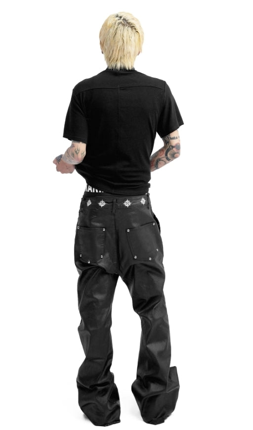 日本未上陸ブランド*DETW*ワックスコーティング デニムパンツ