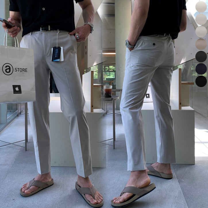 【LOOKPLE】クール マックス センターライン スラックス