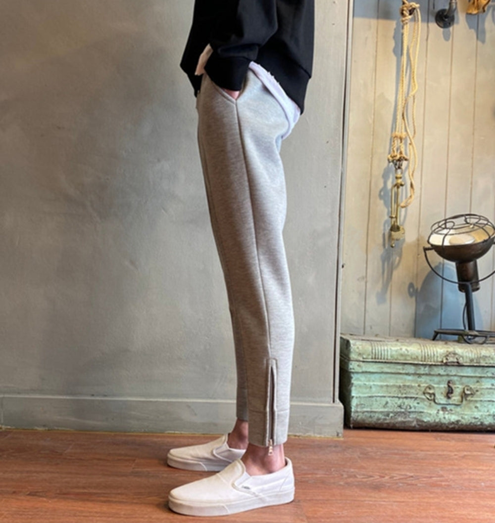 スリム テーパード スウェットパンツ 2色 韓国 パンツ nra047