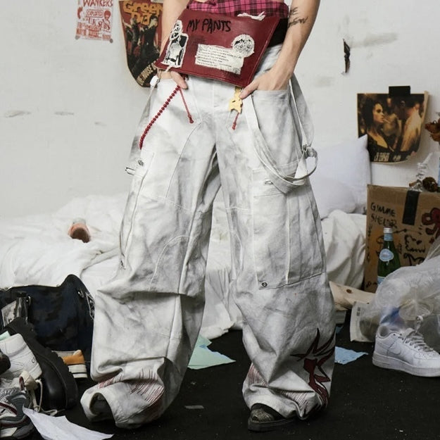 国内未入荷 EMOBROTHER - Removable Wide-Leg オーバーオール