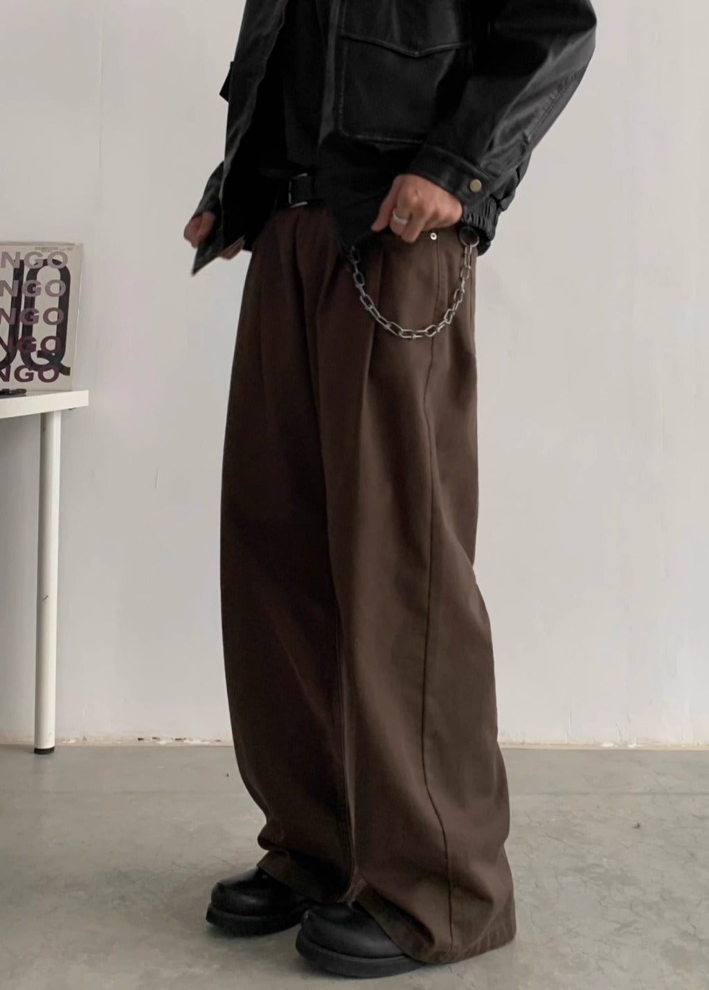 INKNOTS*日本未入荷 Basic ウォッシュド　ワイドレッグ チノパン