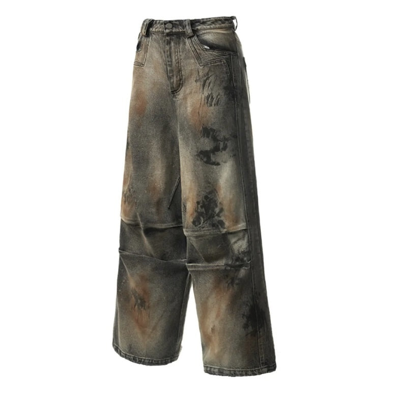 国内未入荷 EMOBROTHER - A-line Washed Baggy Jeans