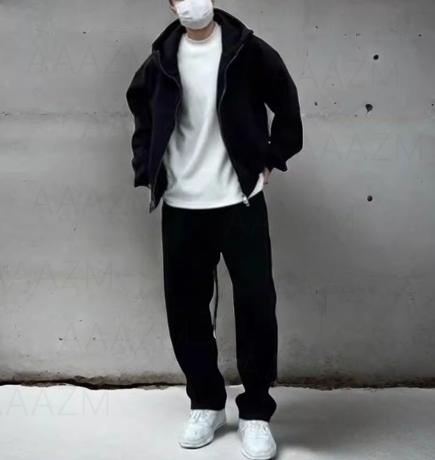 スウェットパンツ 上下セット セットアップ ハイネック パーカー