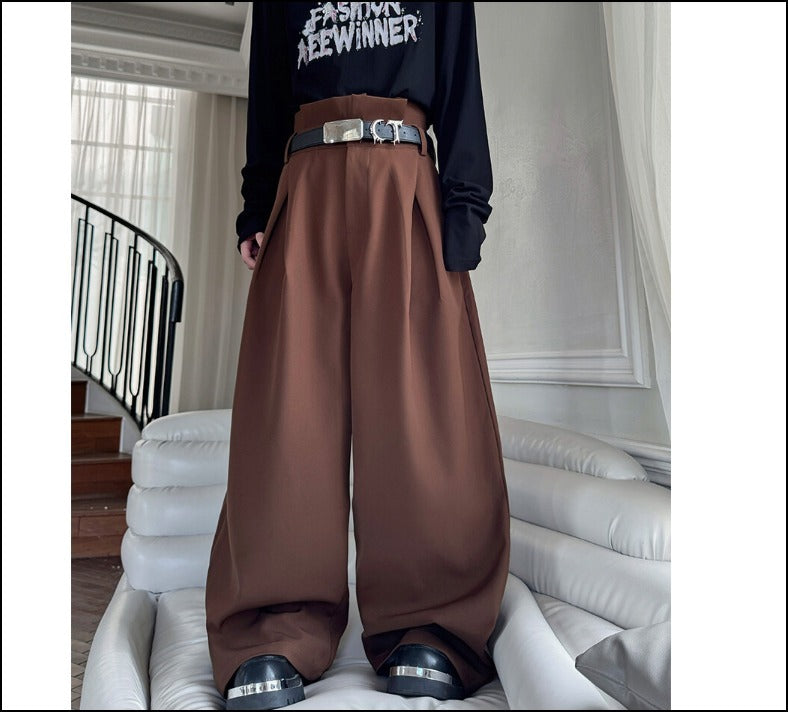 美脚 ワイドパンツ ハイウエスト シルエット映え カジュアル