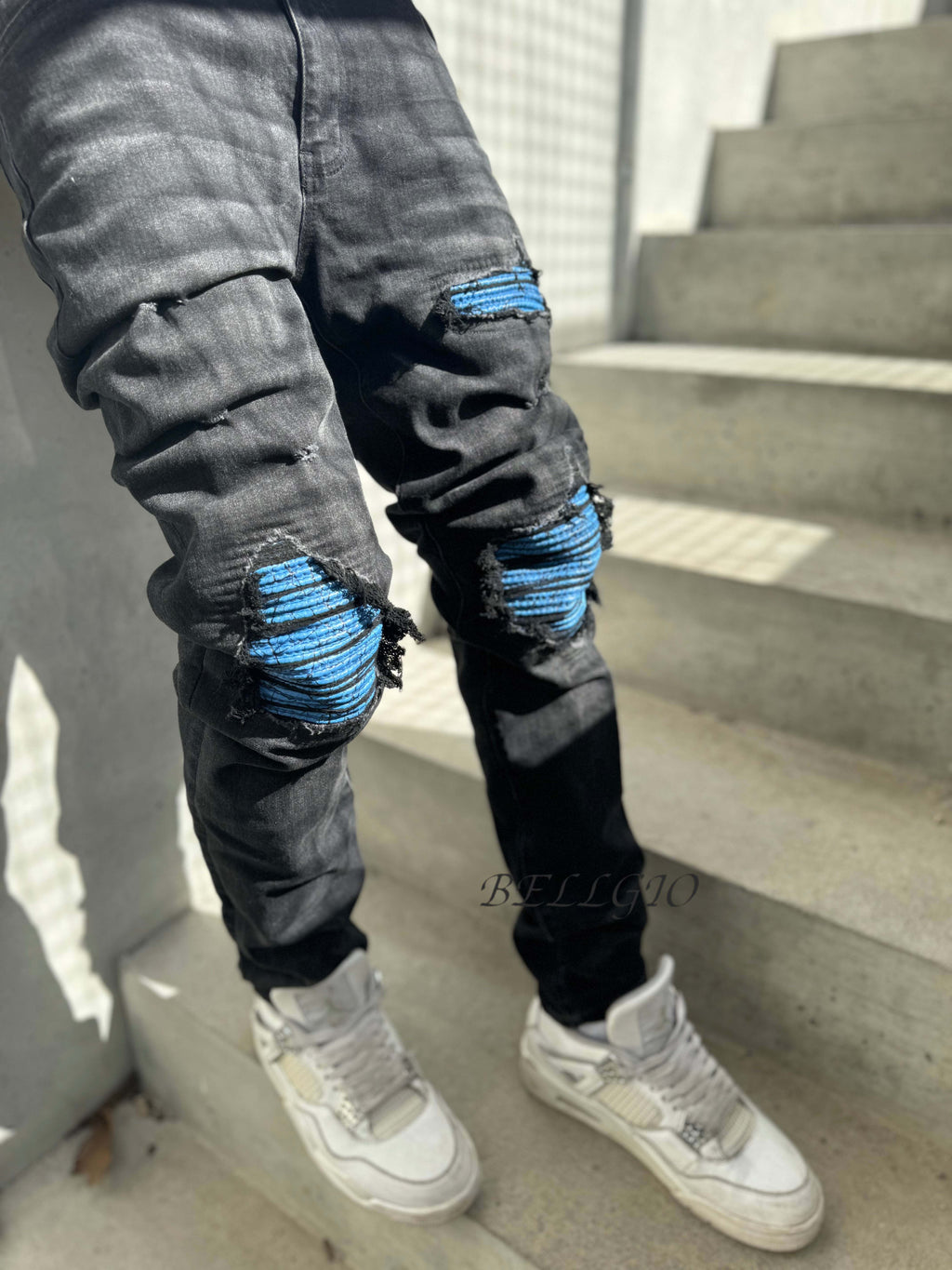 ☆関税/送料込み☆【stwear】UKドリル ダメージデニム