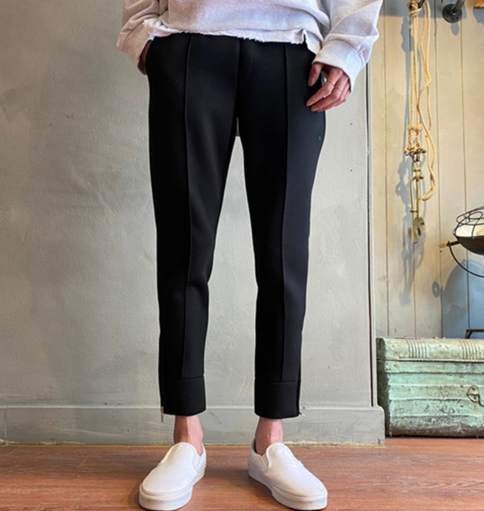 スリム テーパード スウェットパンツ 2色 韓国 パンツ nra047