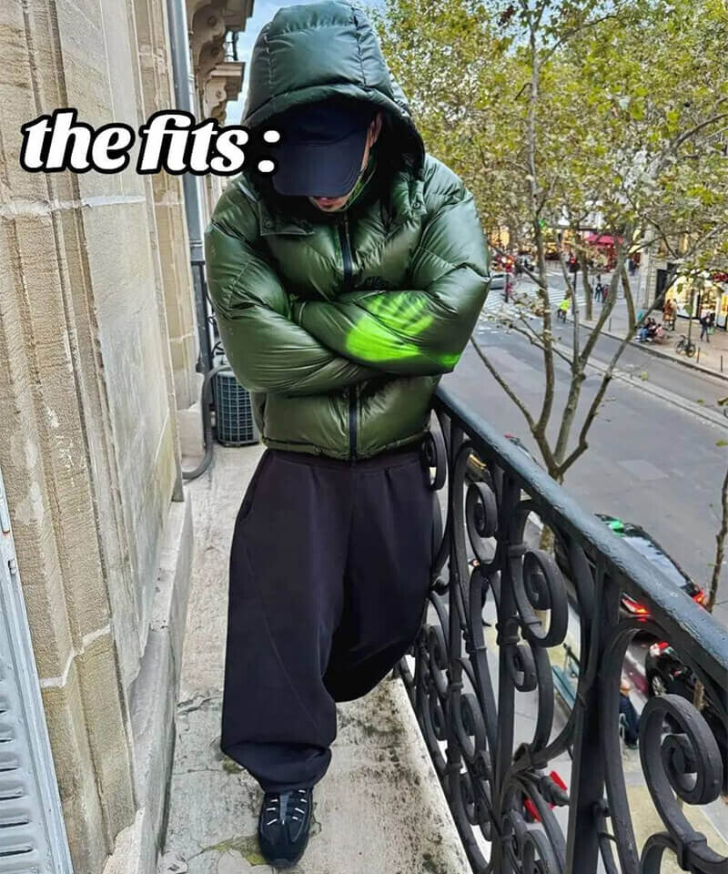 URKOOL ストリート　 パファー ジャケット温度で色が変わる