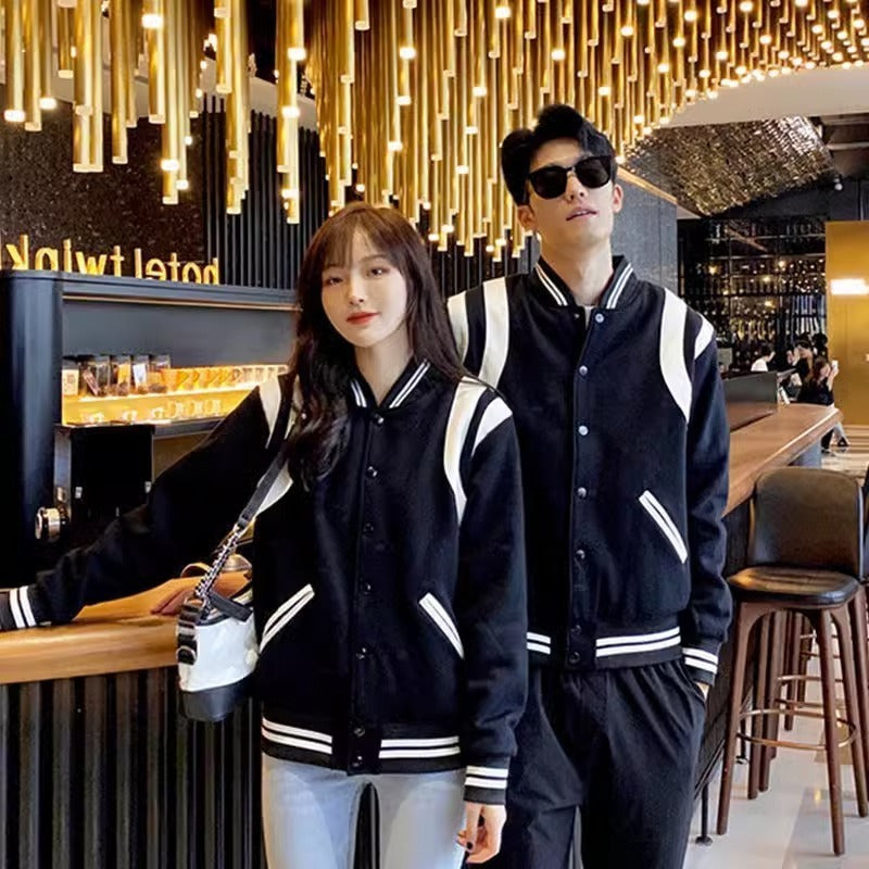 ライン スタジャン ユニセックス ストリートカジュアル S-3XL