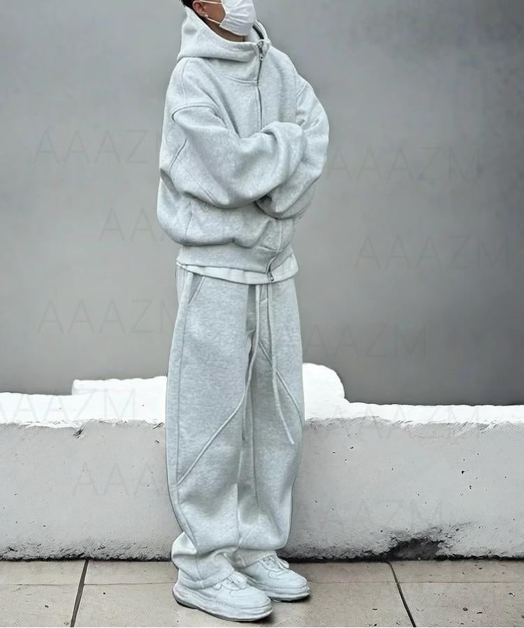 スウェットパンツ 上下セット セットアップ ハイネック パーカー