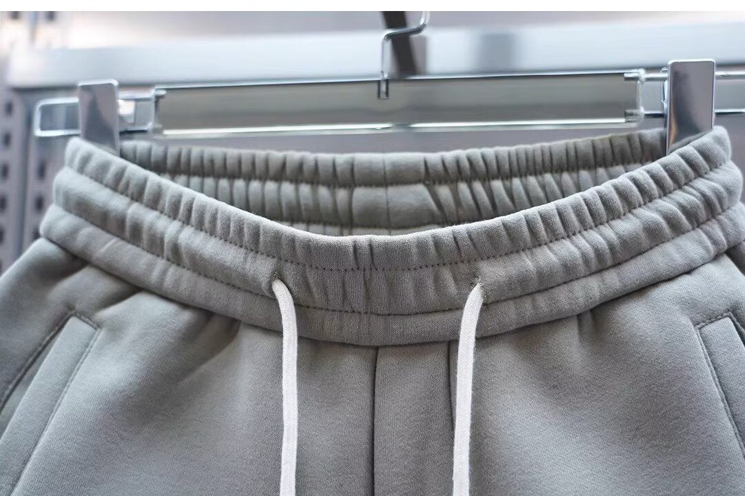 スキニー スウェットパンツ カジュアル スポーティ 2色 M-3XL