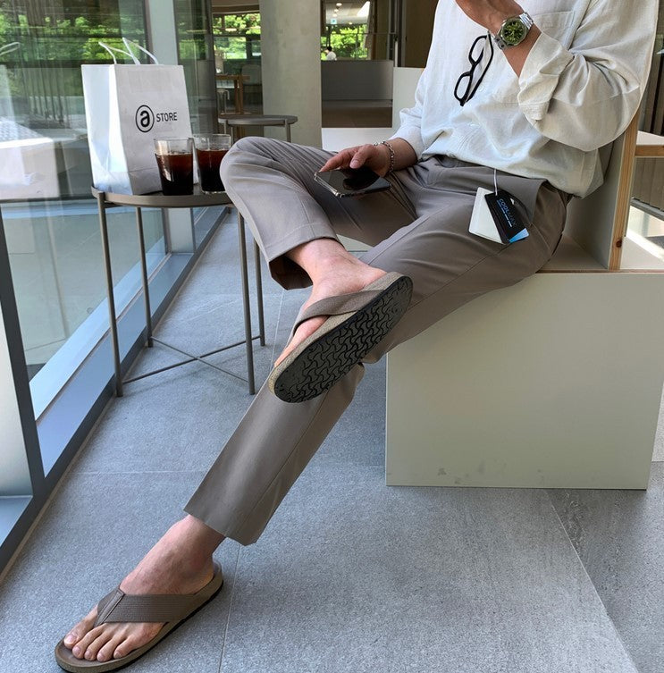 【LOOKPLE】クール マックス センターライン スラックス