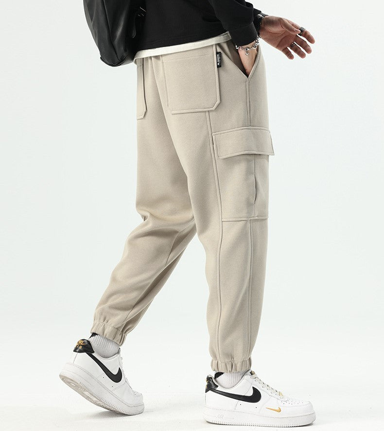 スウェット カーゴ パンツ 3色 マルチポケット ジョガーパンツ