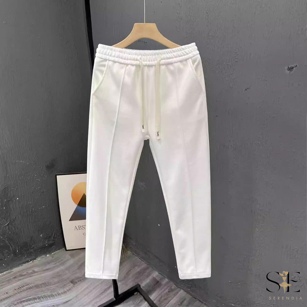 スエットパンツ センタープレス お洒落 スリム ストリート 韓国