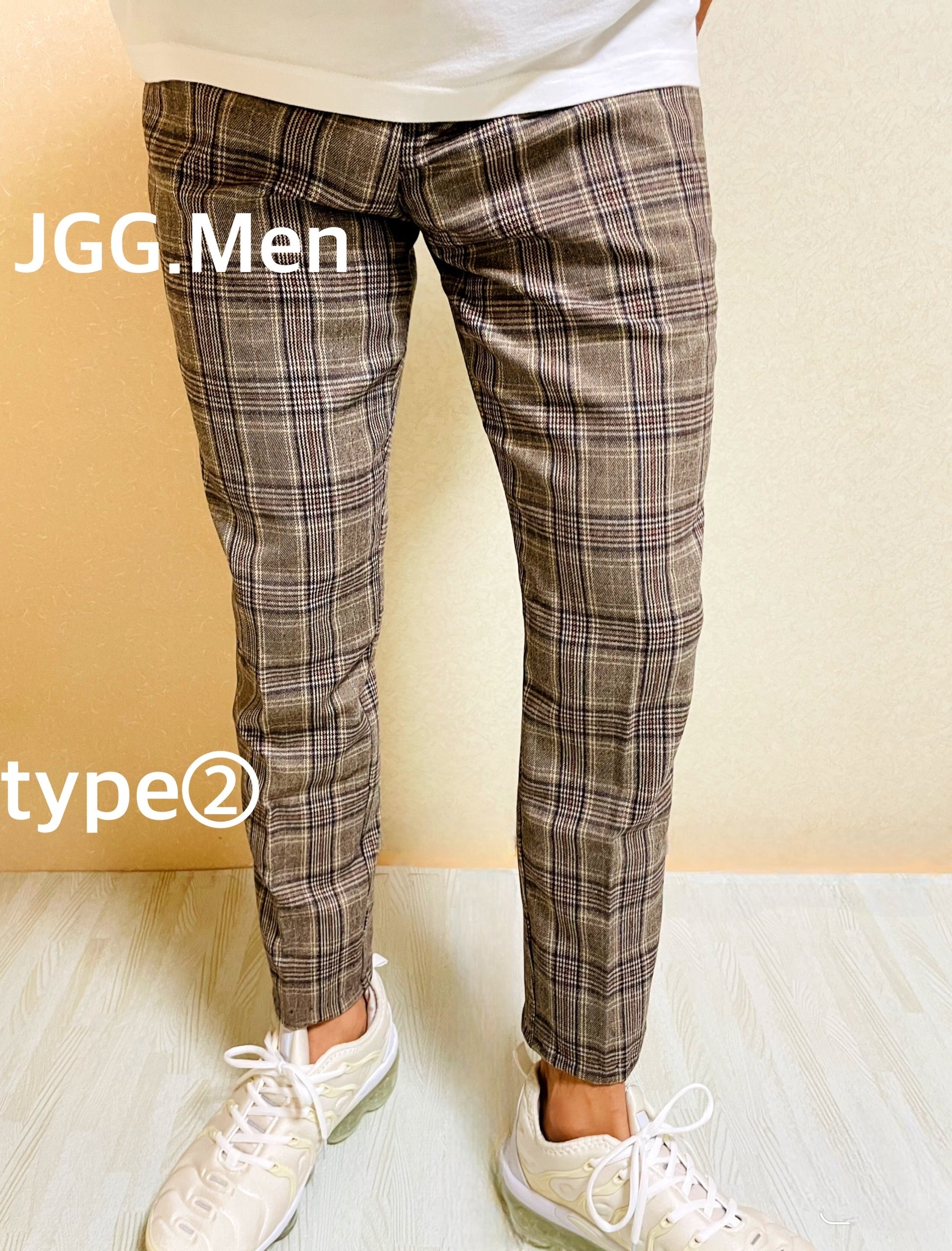 JGG.Men ジェイジージーメン　スキニーパンツ　スーツ　チェック