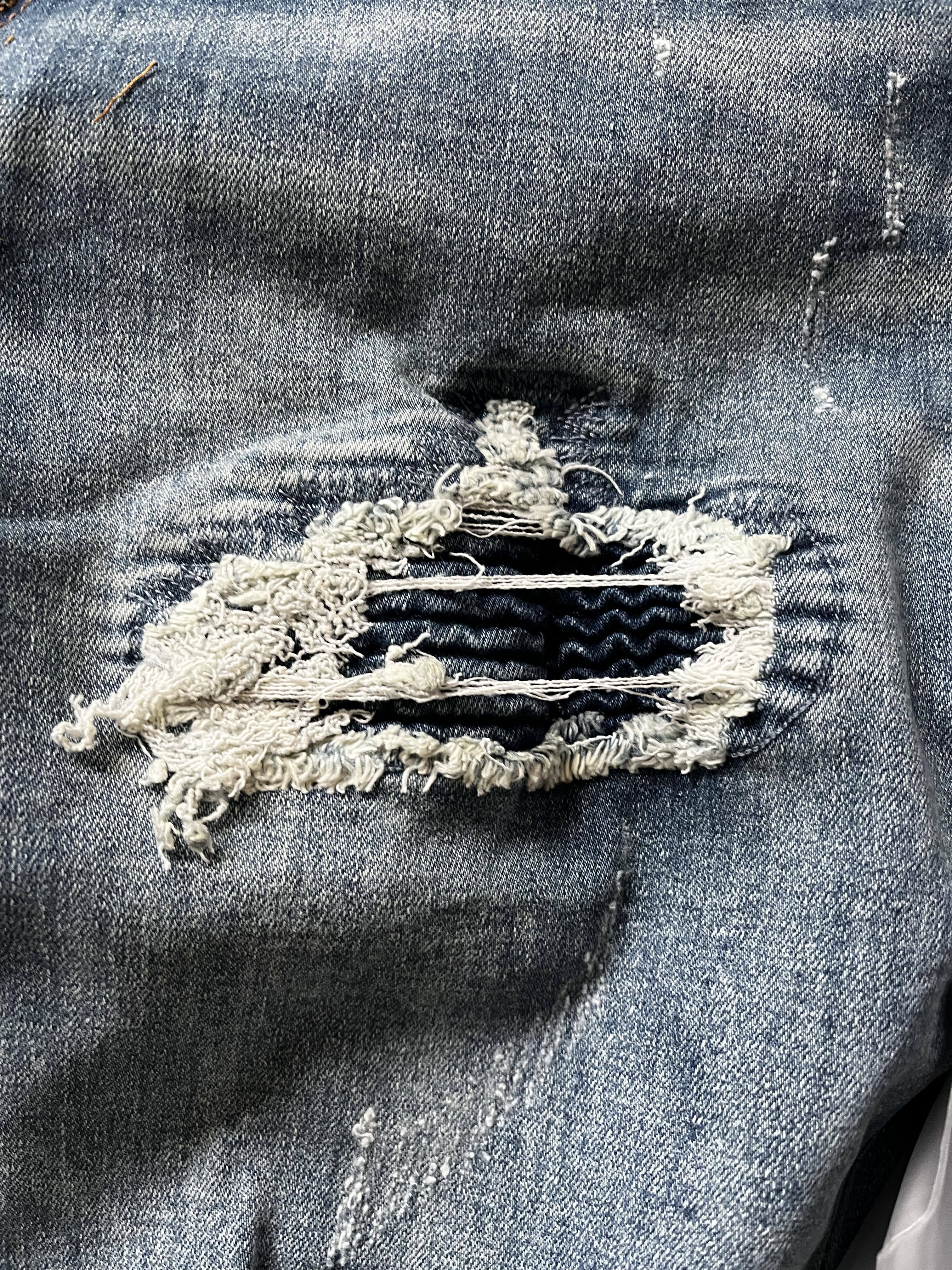 URKOOL　ストリート ダメージ ジーン スキニー