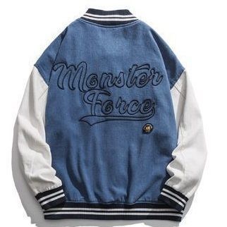 長袖 3色 スタジャン ユニフォーム ヴィンテージ アウター ロゴ