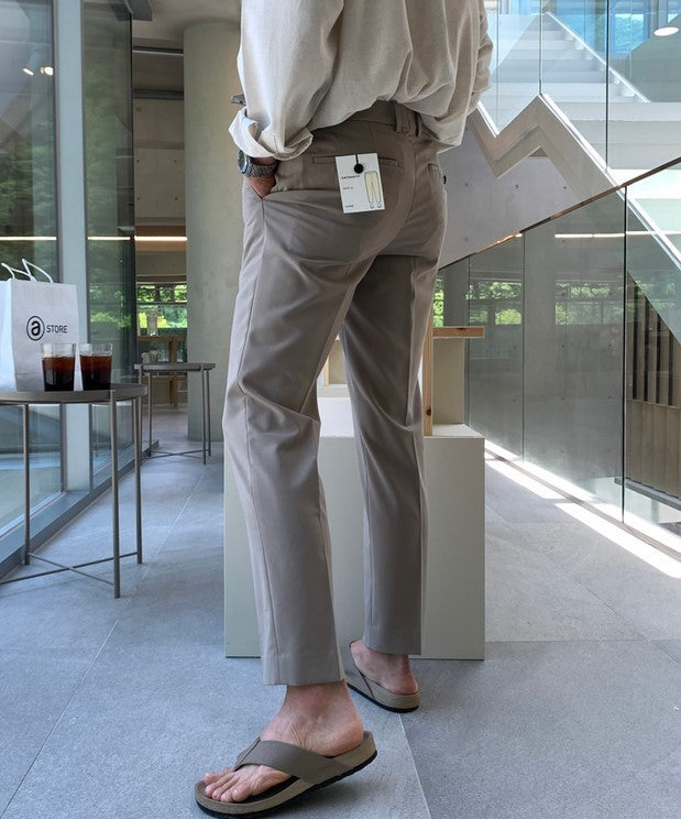 【LOOKPLE】クール マックス センターライン スラックス