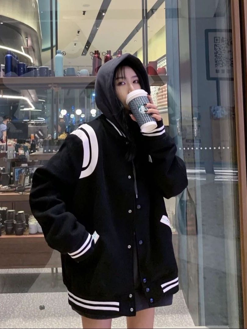 ライン スタジャン ユニセックス ストリートカジュアル S-3XL