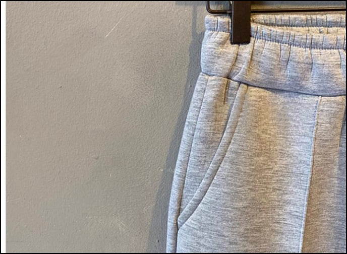 お洒落お出かけ スリム アンクル ルーズ スエットパンツ 綺麗め