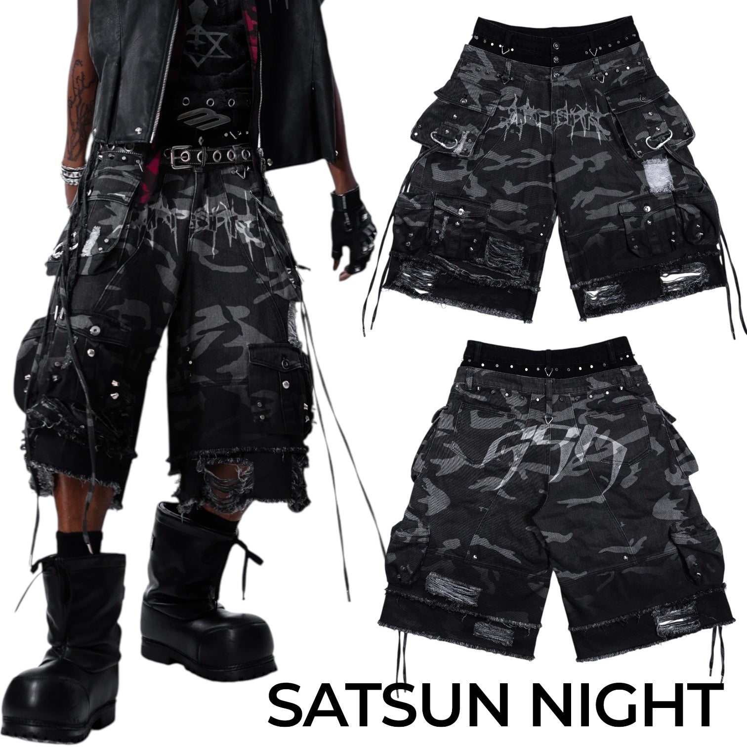国内未入荷 Satsun Night - STREET-CAMO 2.0 - WASHED GREY