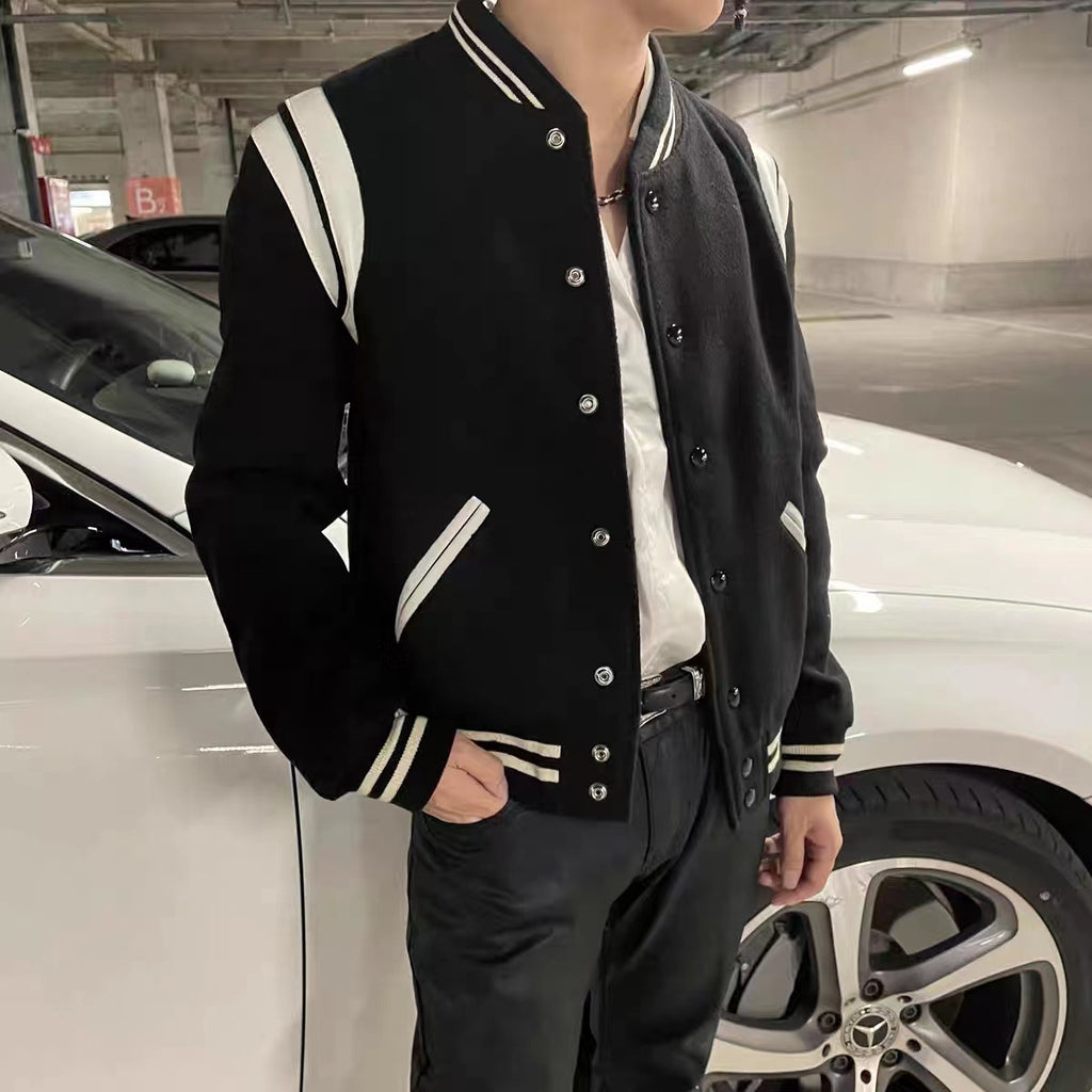 ライン スタジャン ユニセックス ストリートカジュアル S-3XL