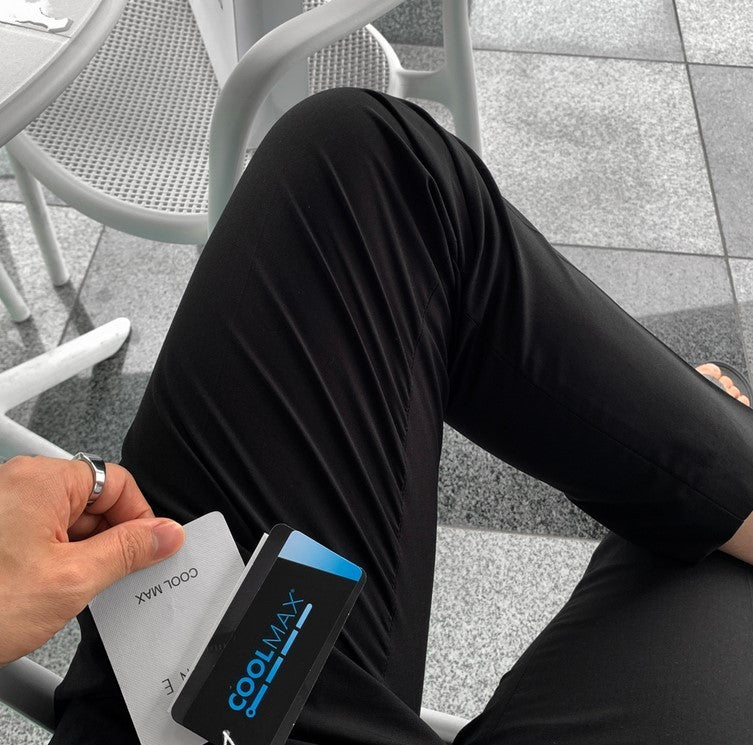 【LOOKPLE】クール マックス センターライン スラックス