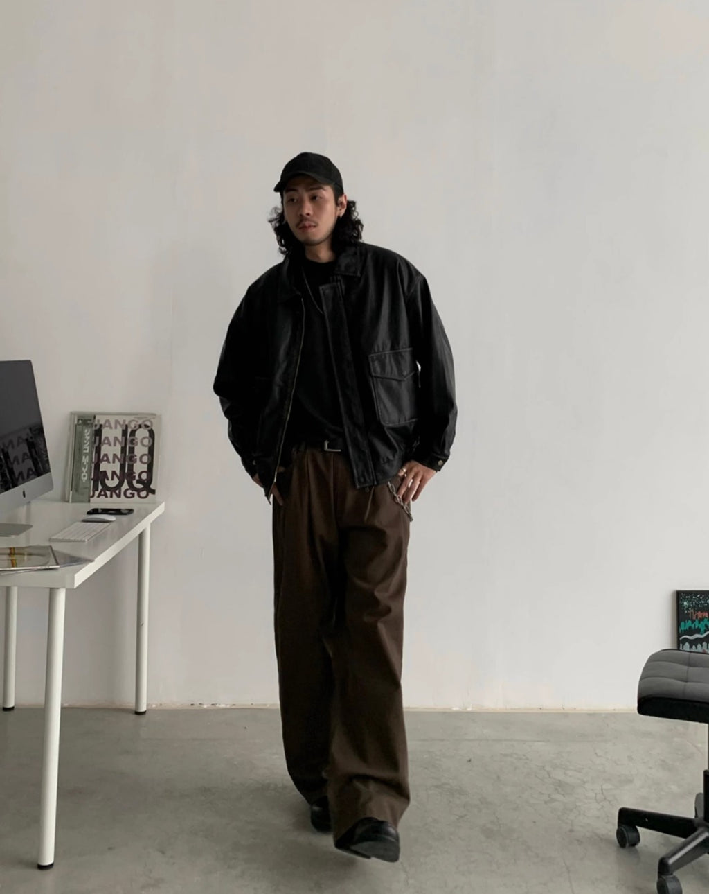 INKNOTS*日本未入荷 Basic ウォッシュド　ワイドレッグ チノパン