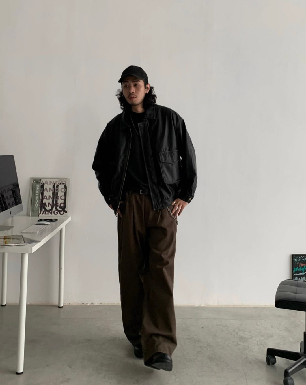 INKNOTS*日本未入荷 Basic ウォッシュド　ワイドレッグ チノパン